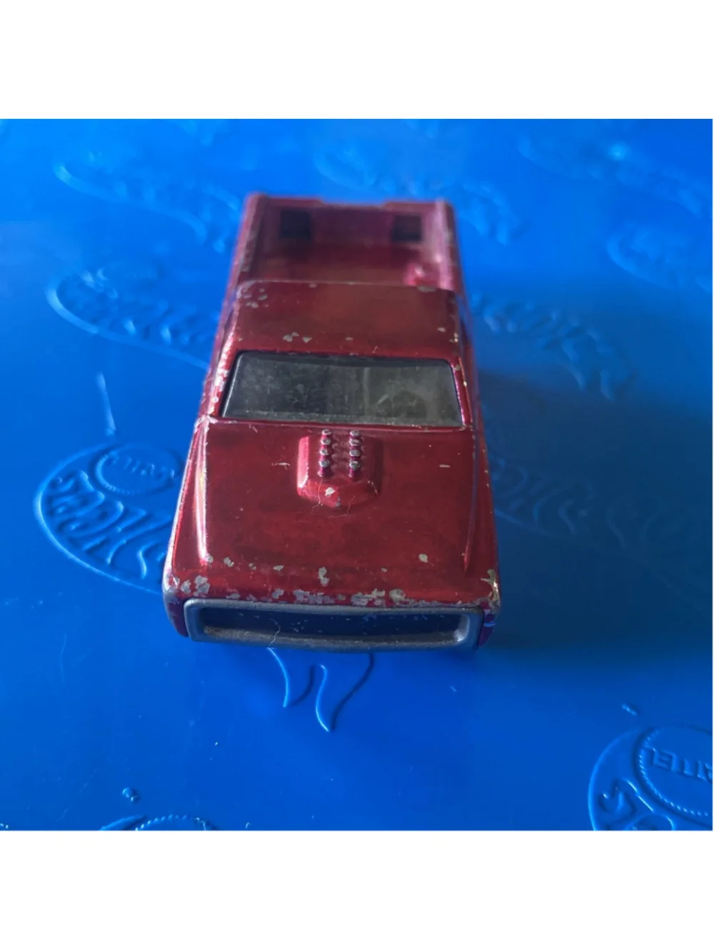 Rare 1968 Hot Wheels Redline FLEETSIDE Truck - Rally Red with Black int. Mattel